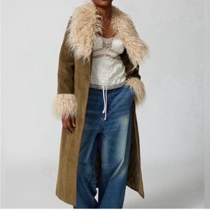 SOLD!!!! NWOT UO Penny Lane Style Corduroy Long Green Coat